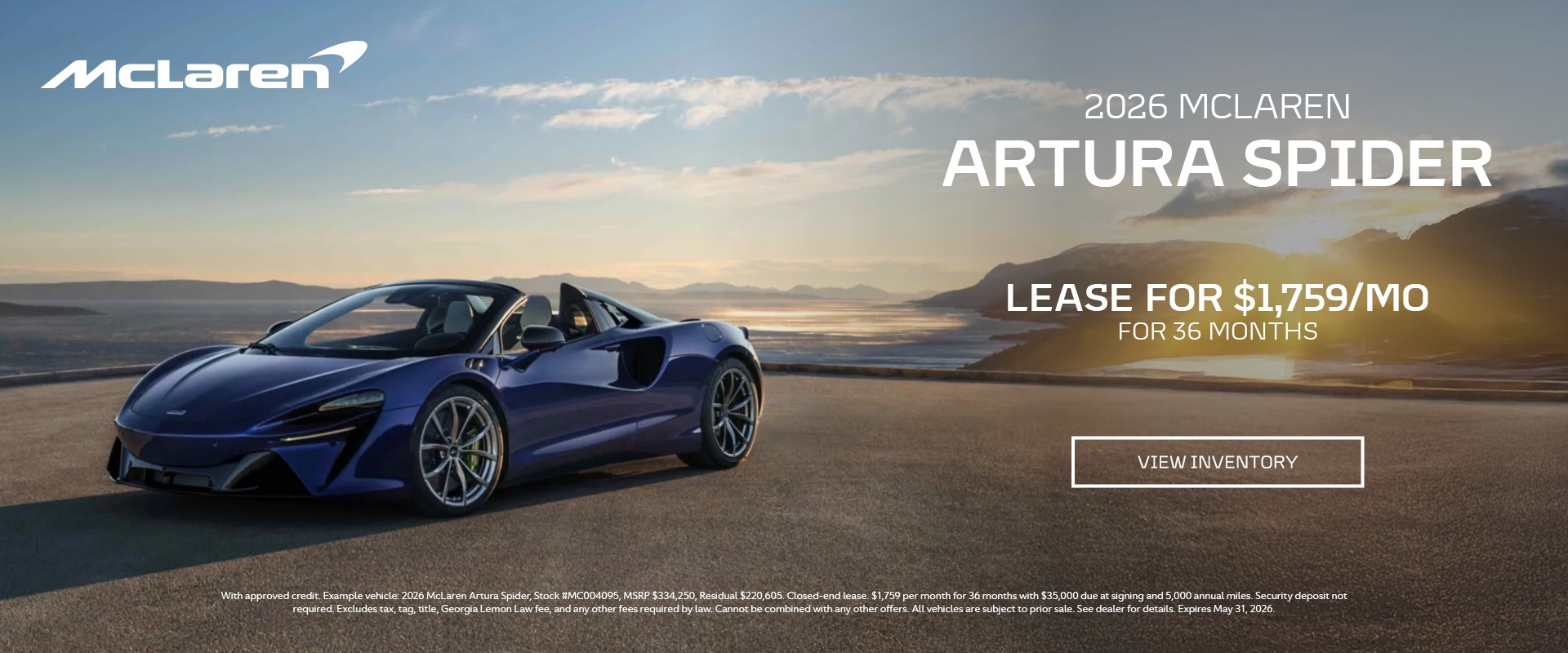 2026 McLaren Artura Spider